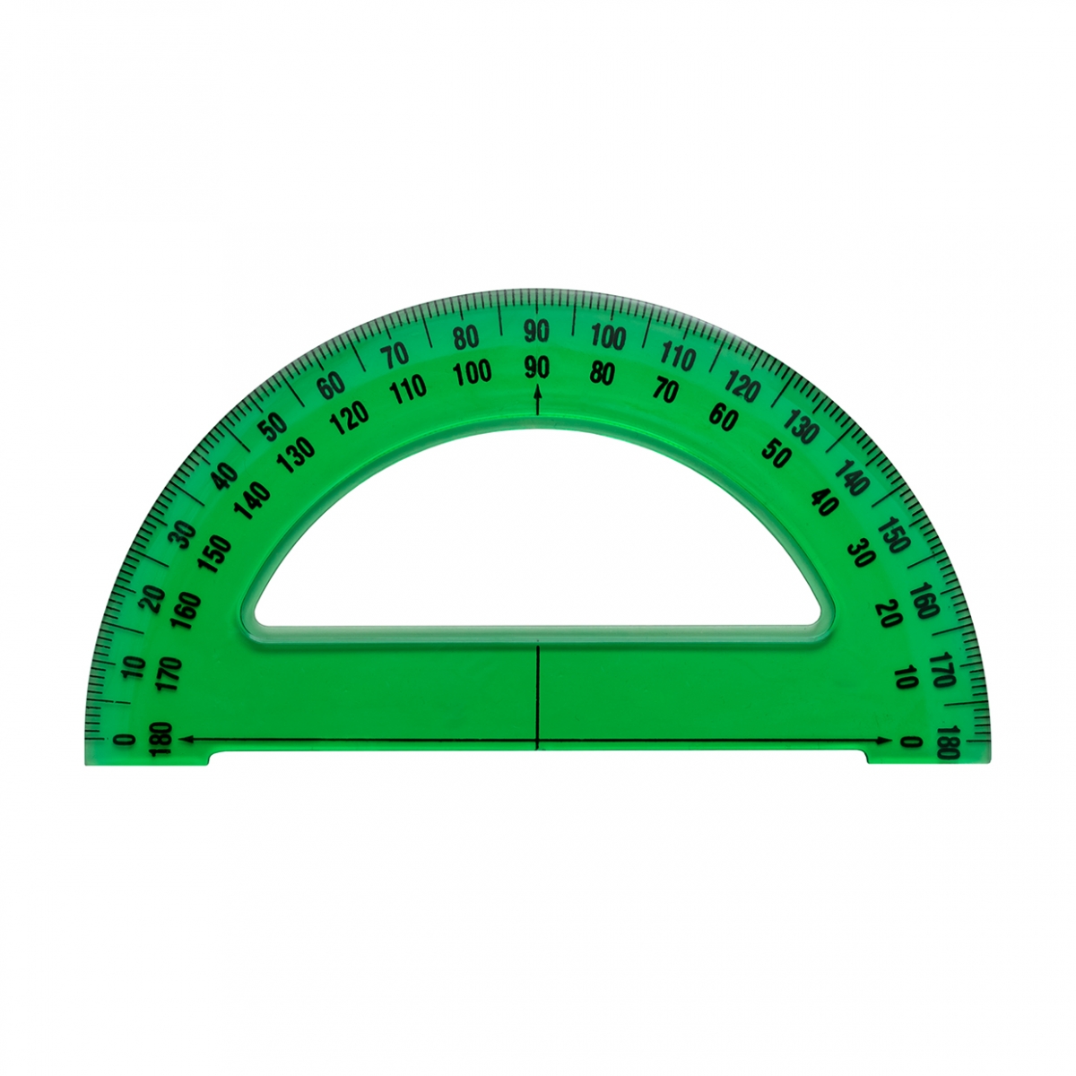 Imagen en la que se ve una regla semicírculo