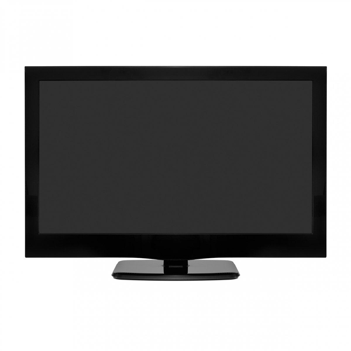 Imagen en la que se ve una televisión de pantalla plana en perspectiva frontal
