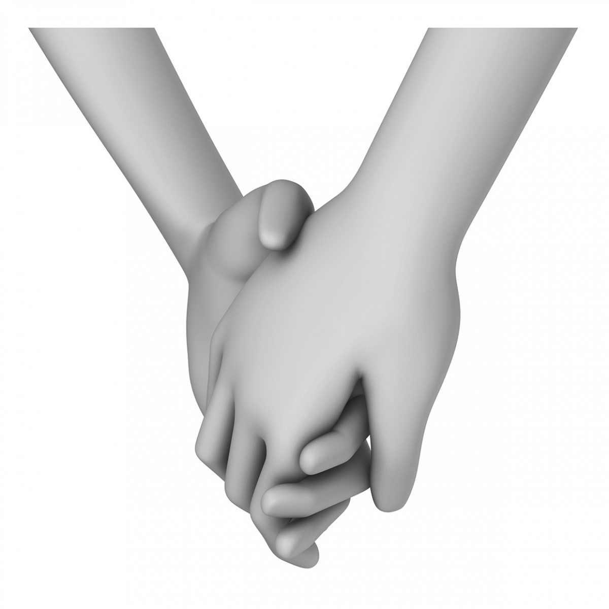 Imagen del verbo dar la mano