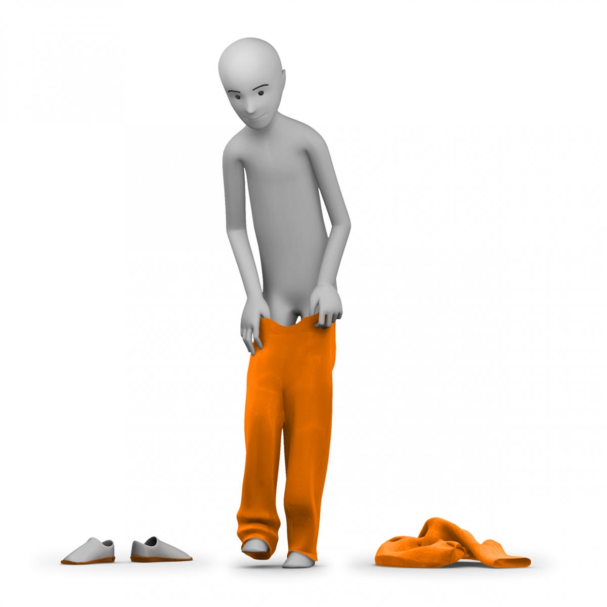 Imagen del verbo desvestirse