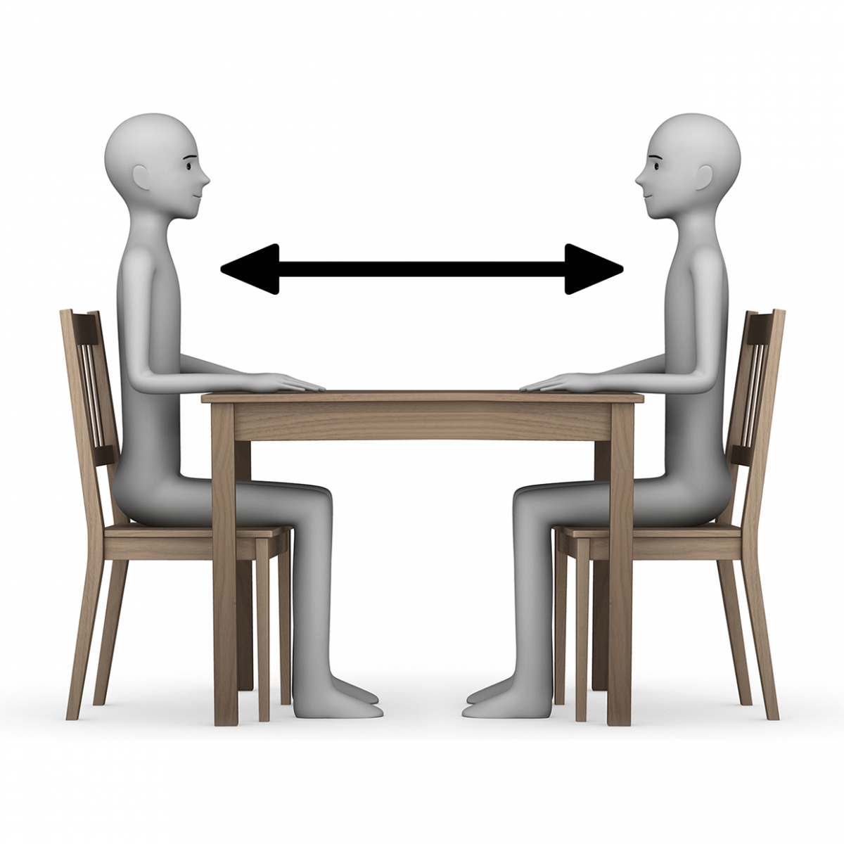 Imagen en la que se ve el concepto de distancia de seguridad