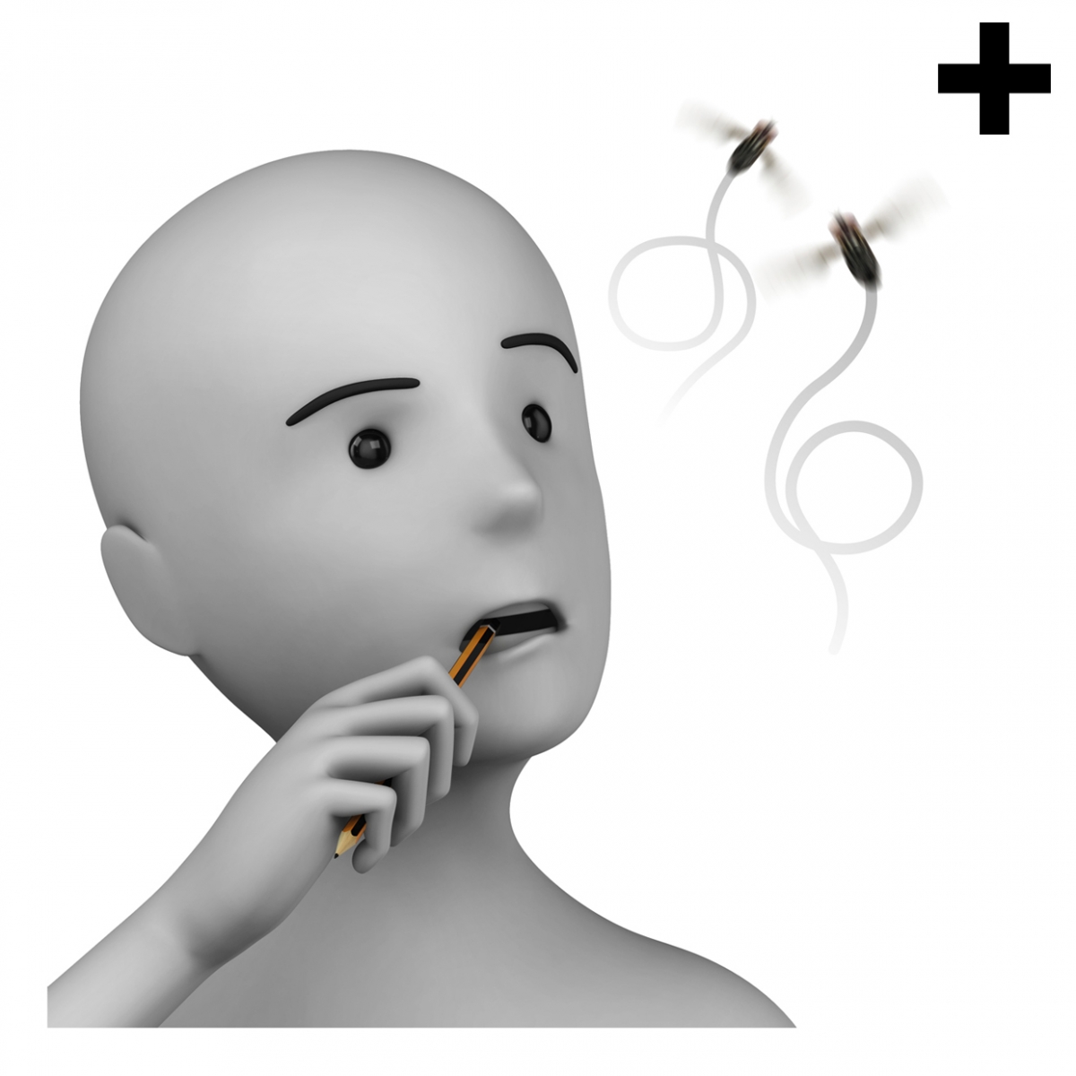 Imagen en la que se ve el plural del concepto distraído