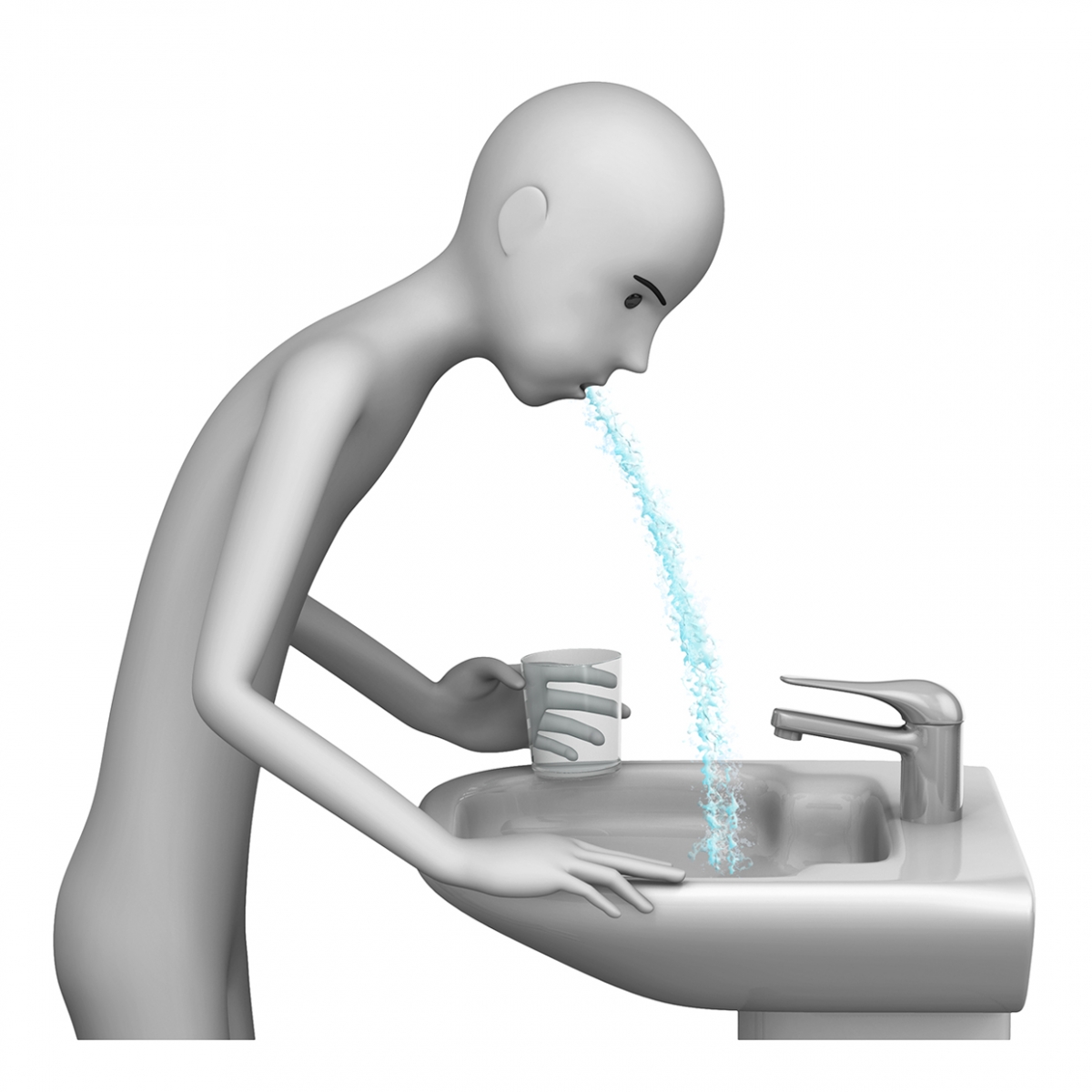 Imagen de la acción enjuagarse la boca