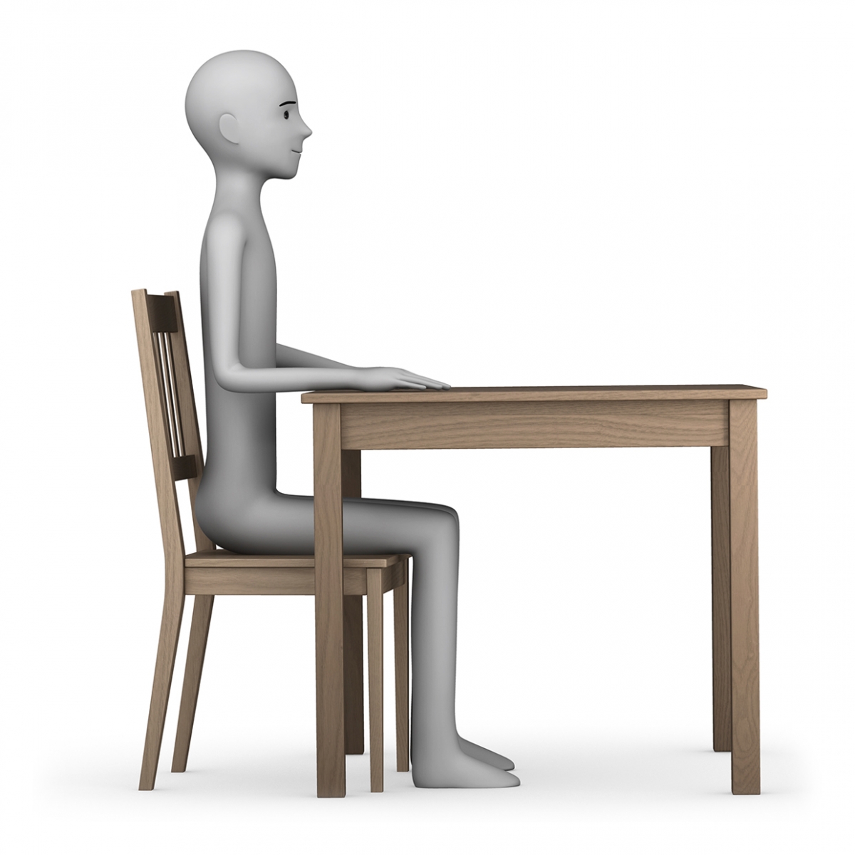 Imagen del verbo estar sentado