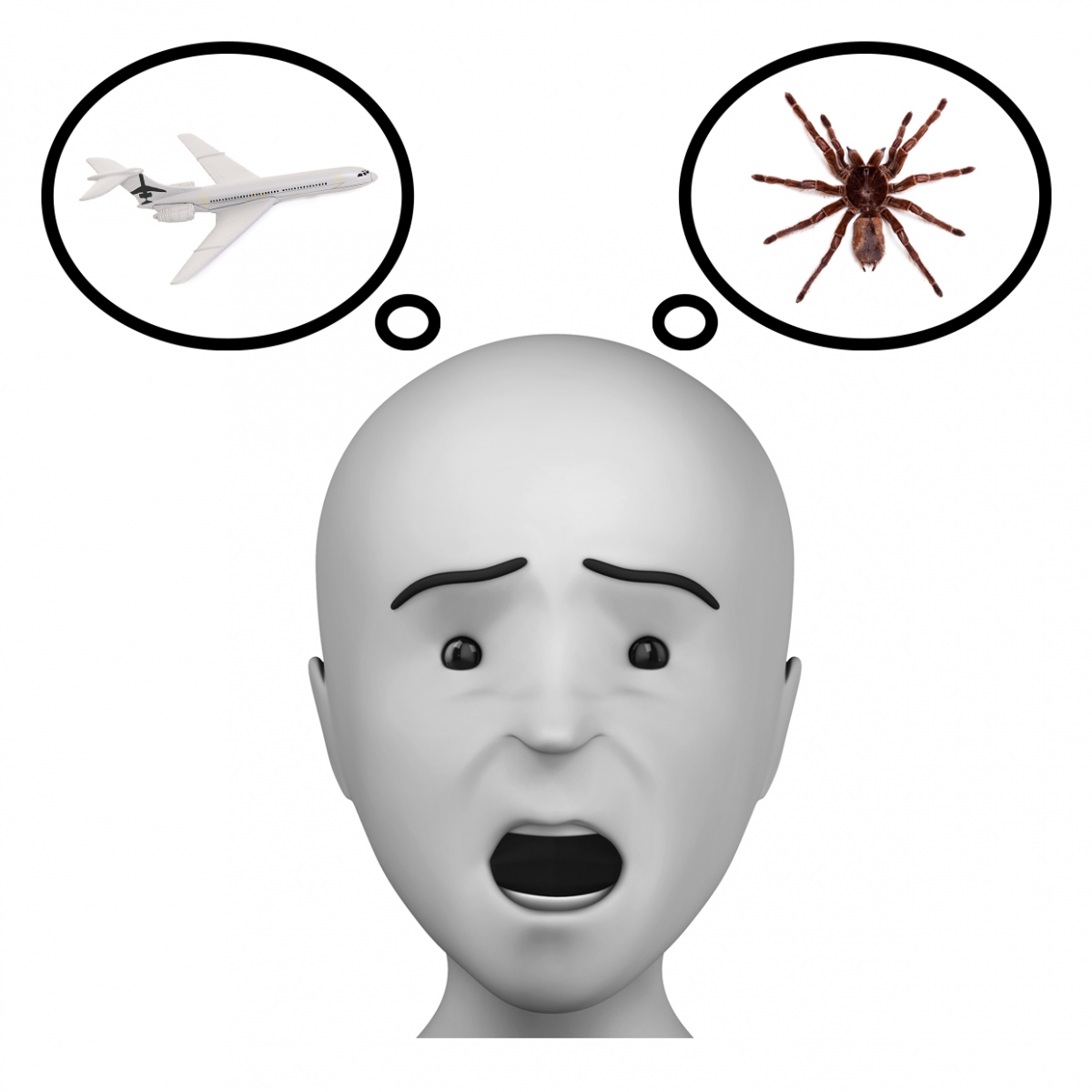 Imagen en la que se ve el concepto fobia