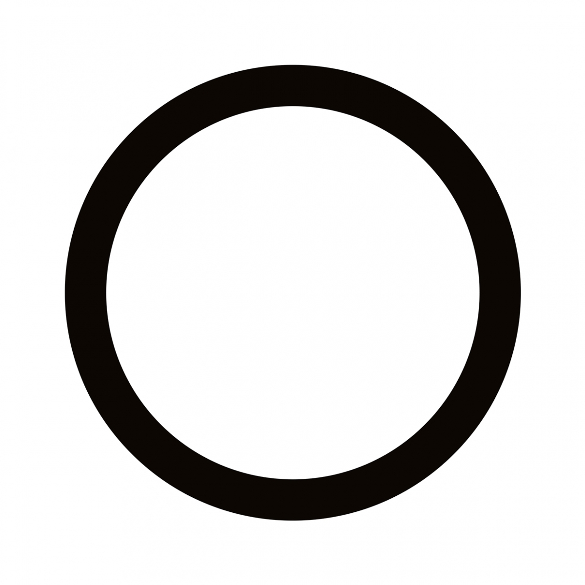 Imagen en la que se ve un círculo con el trazo en color negro
