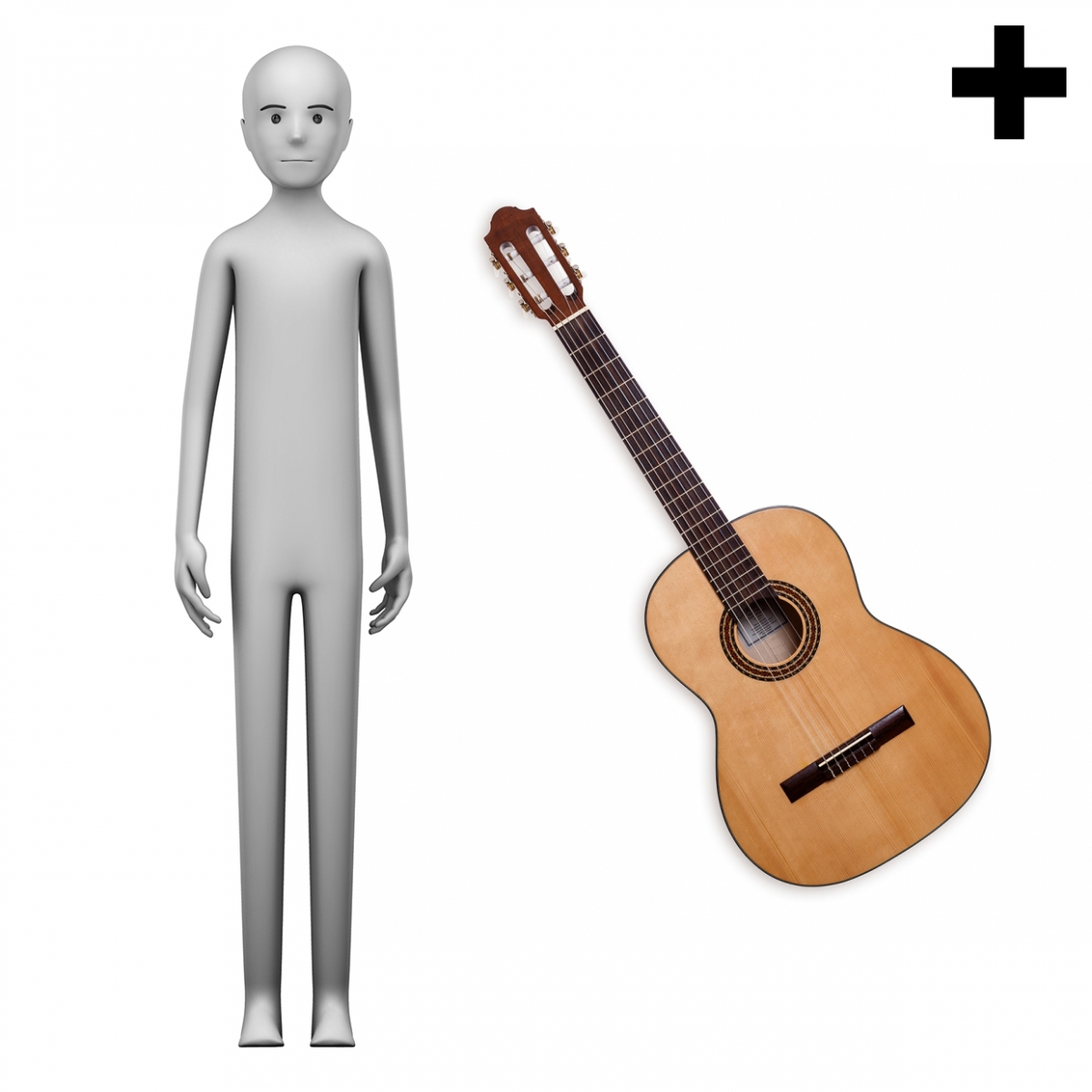 Imagen en la que se vel plural del concepto guitarrista