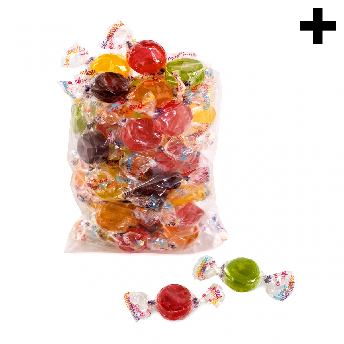 Imagen en la que se ve el plural del concepto bolsa de caramelos