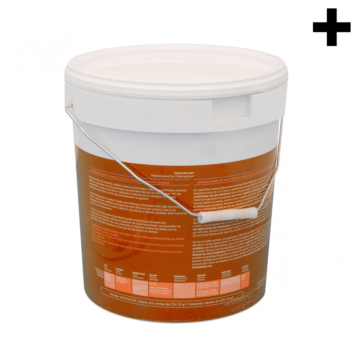 Imagen en la que se ve el plural del concepto bote de pintura