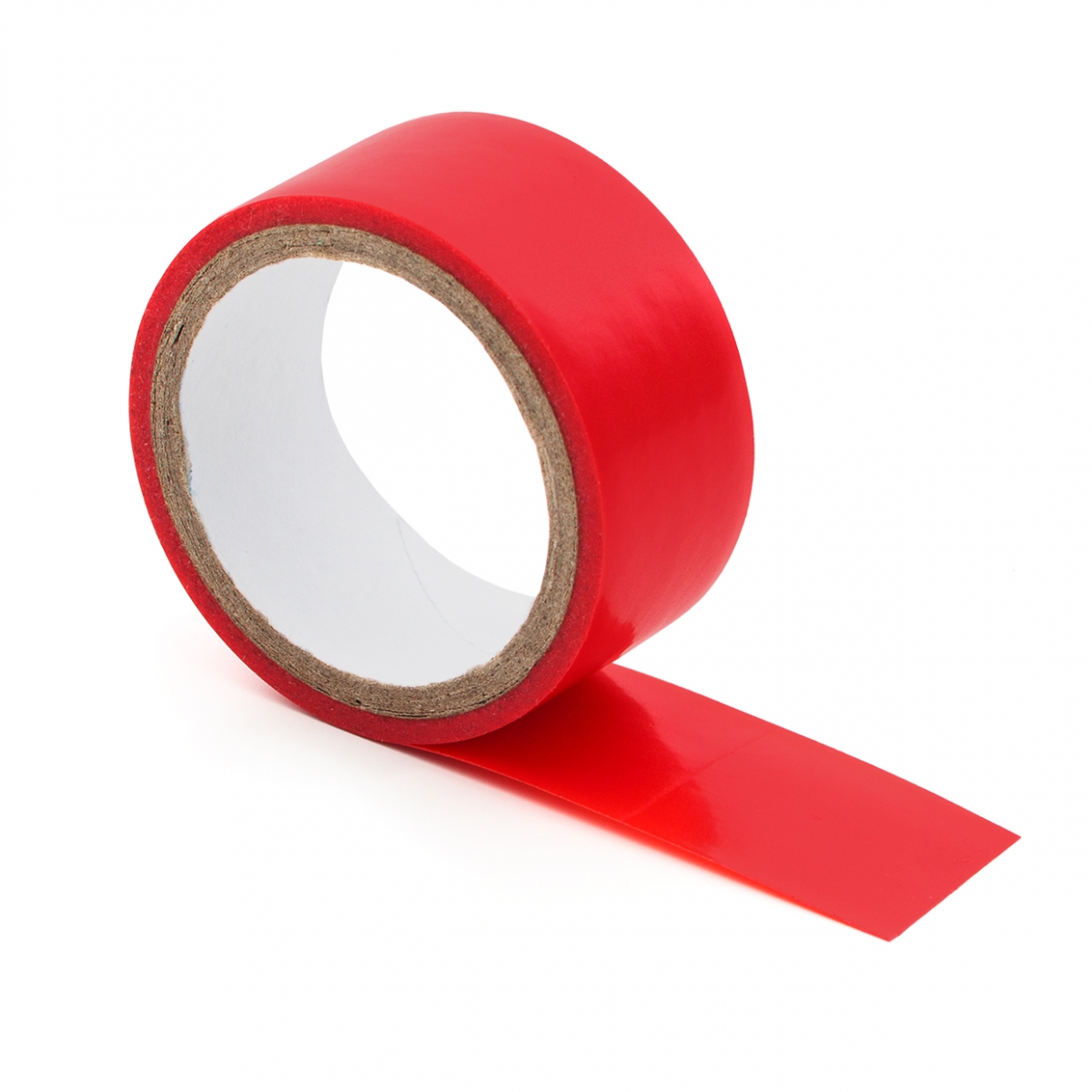 Imagen en la que se ve una cinta aislante roja
