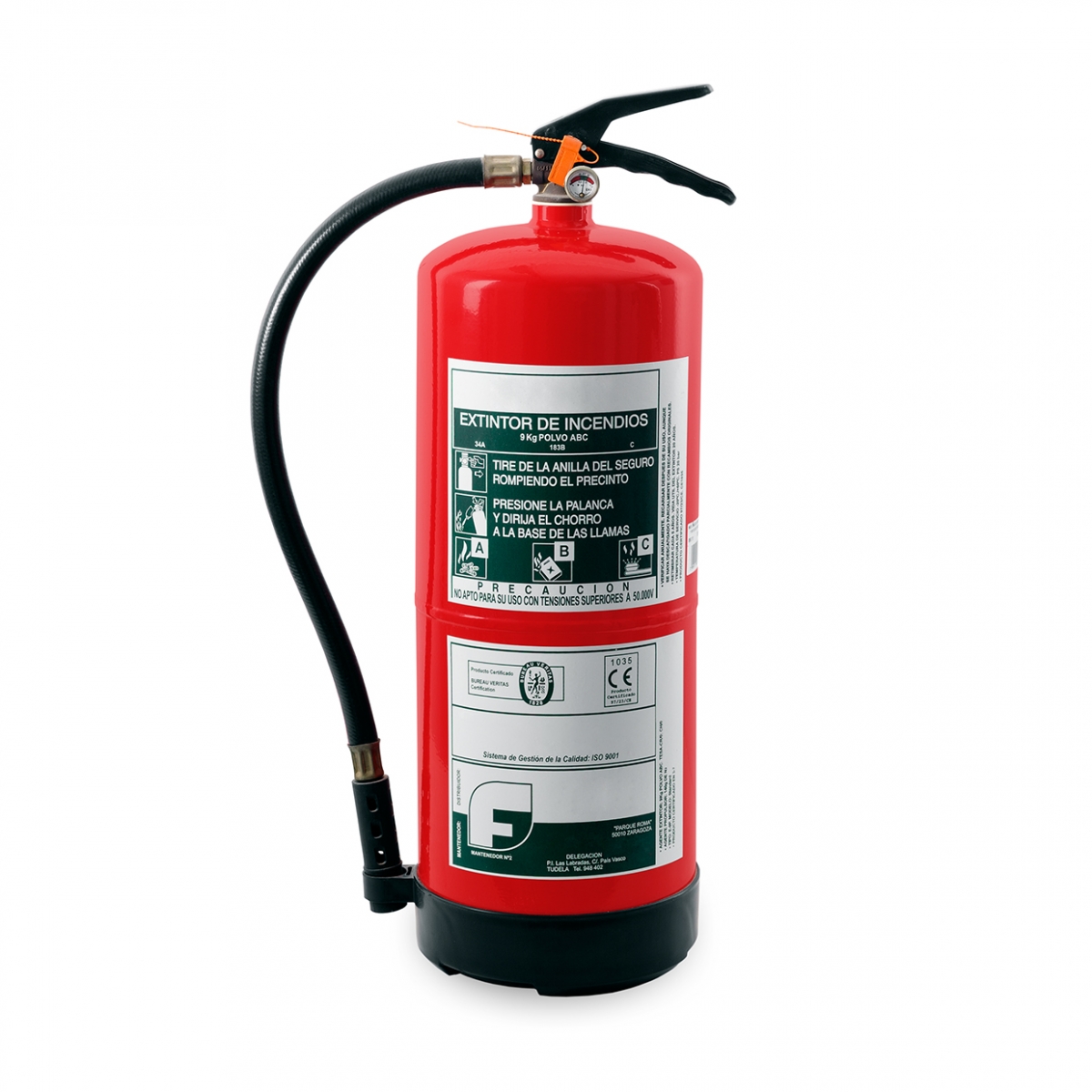 Imagen en la que se ve un extintor