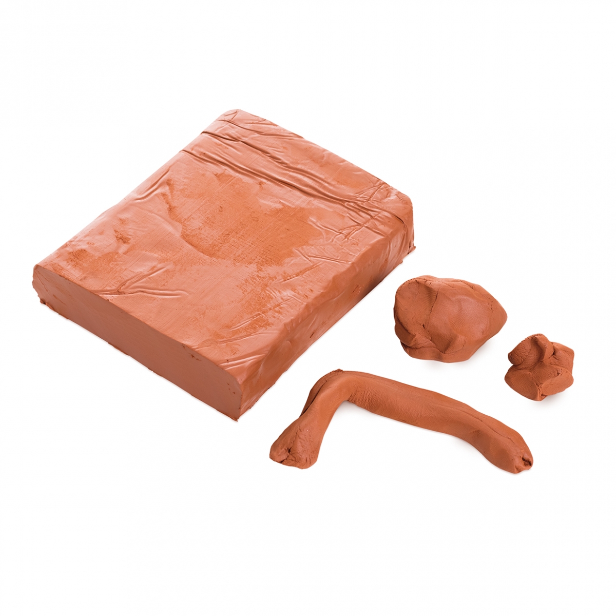 Imagen en la que se ve un taco de arcilla