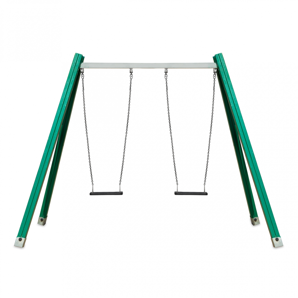 Imagen en la que se ve un columpio con dos asientos