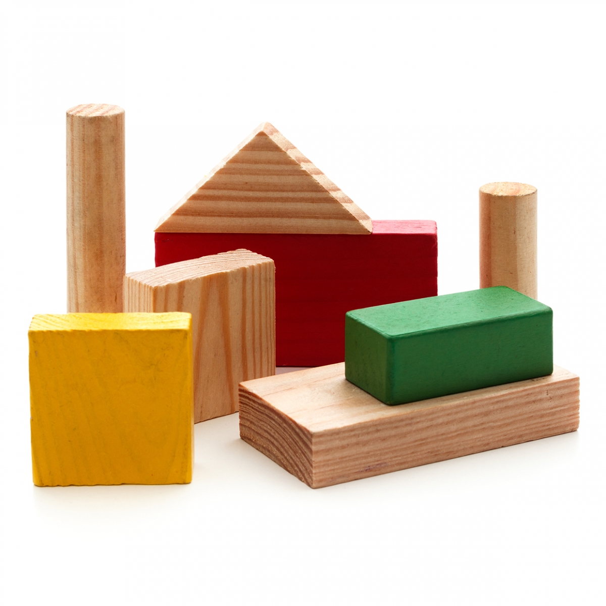 Imagen en la que se ven bloques de construcción de madera