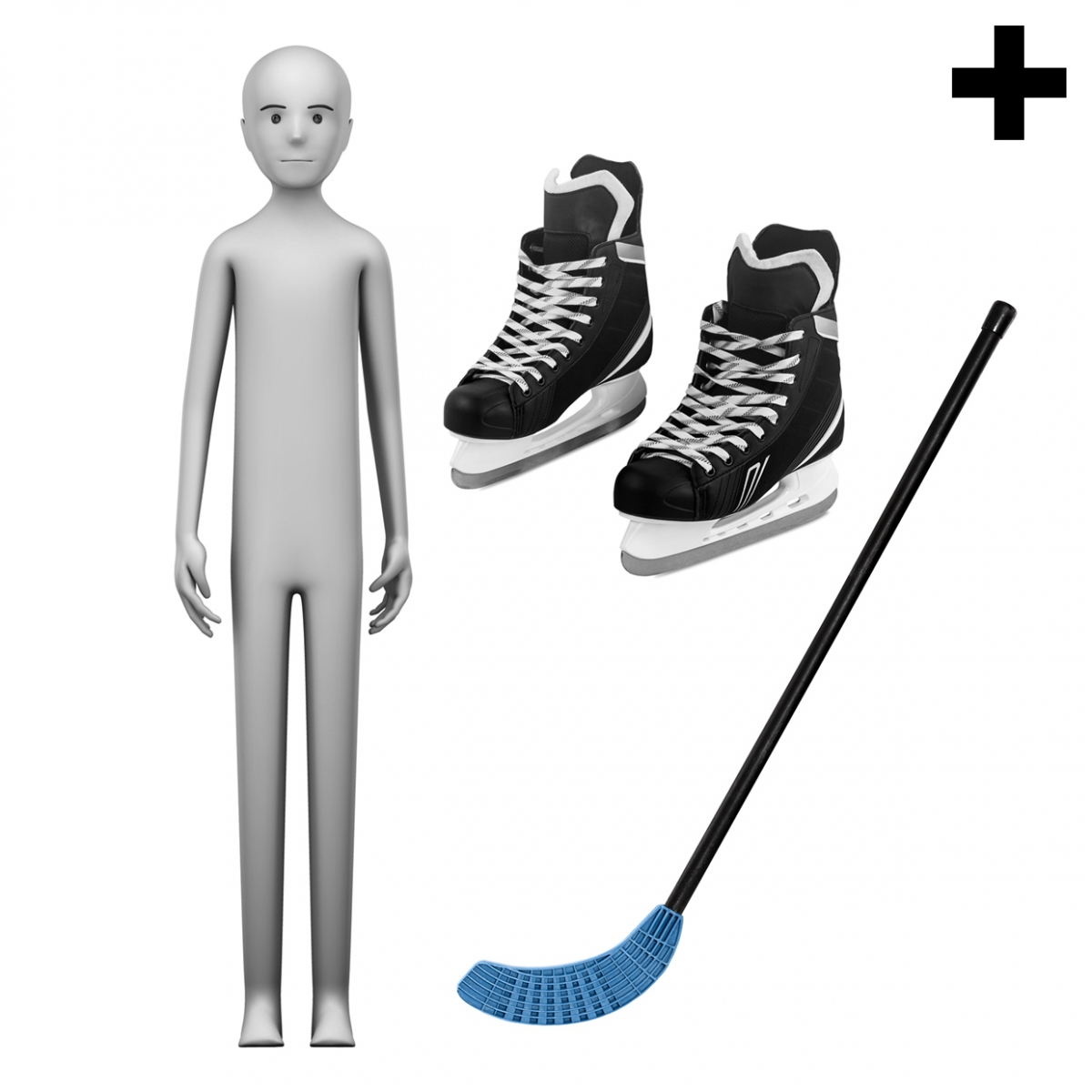 Imagen en la que se ve el plural del concepto jugador de hockey hielo