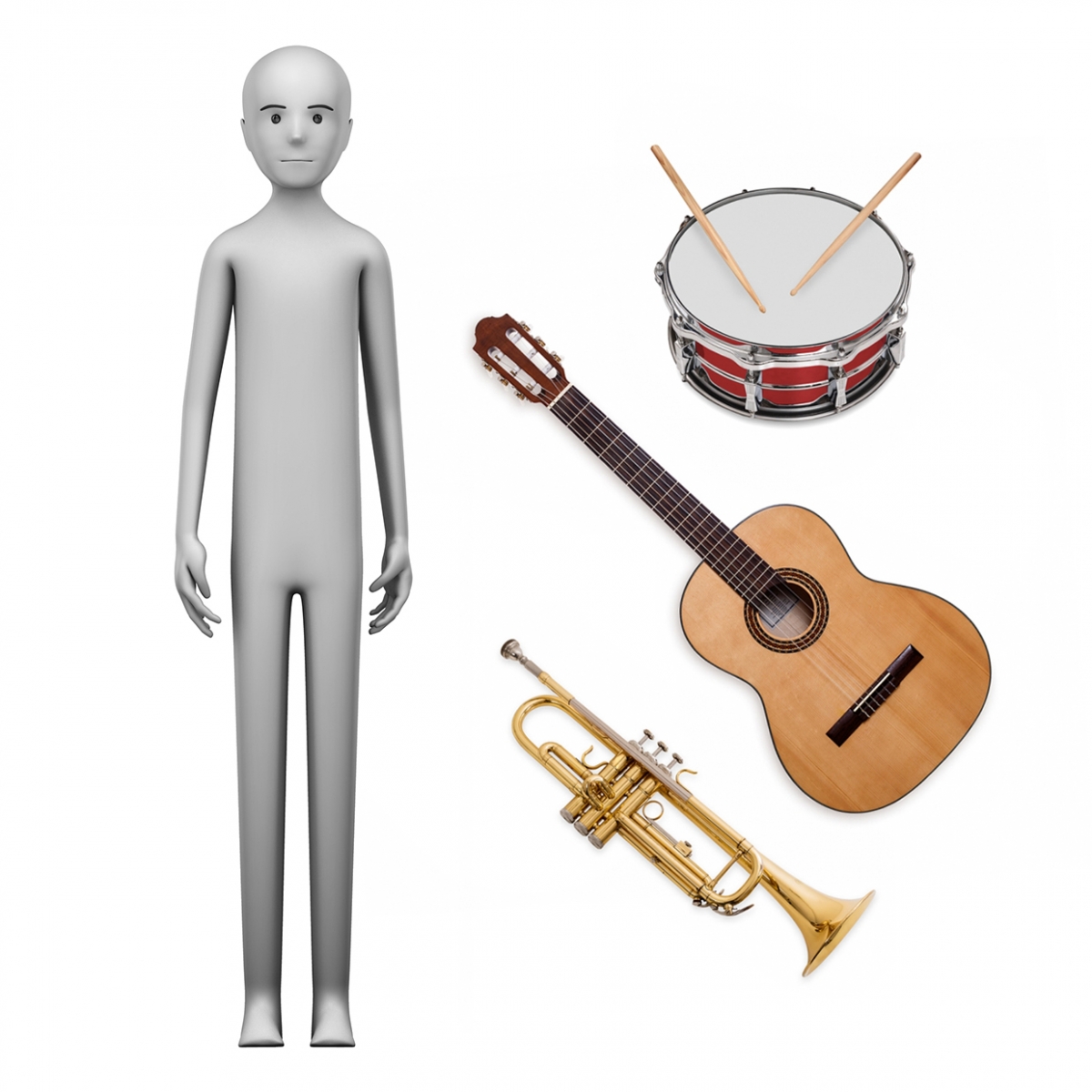 Imagen en la que se ve el concepto de músico o música