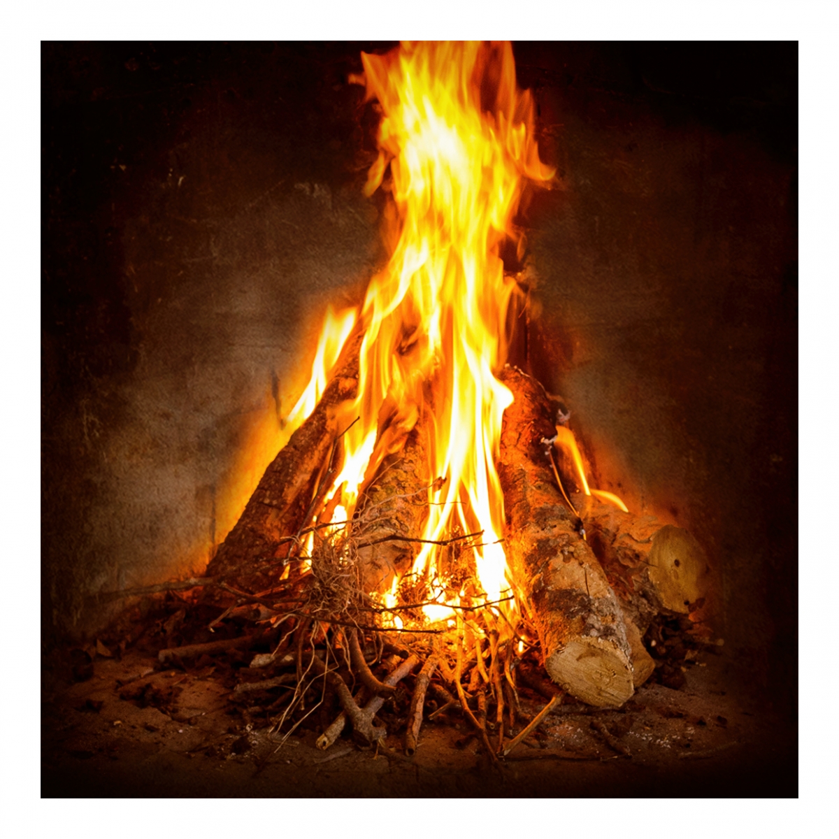 Imagen en la que se una hoguera