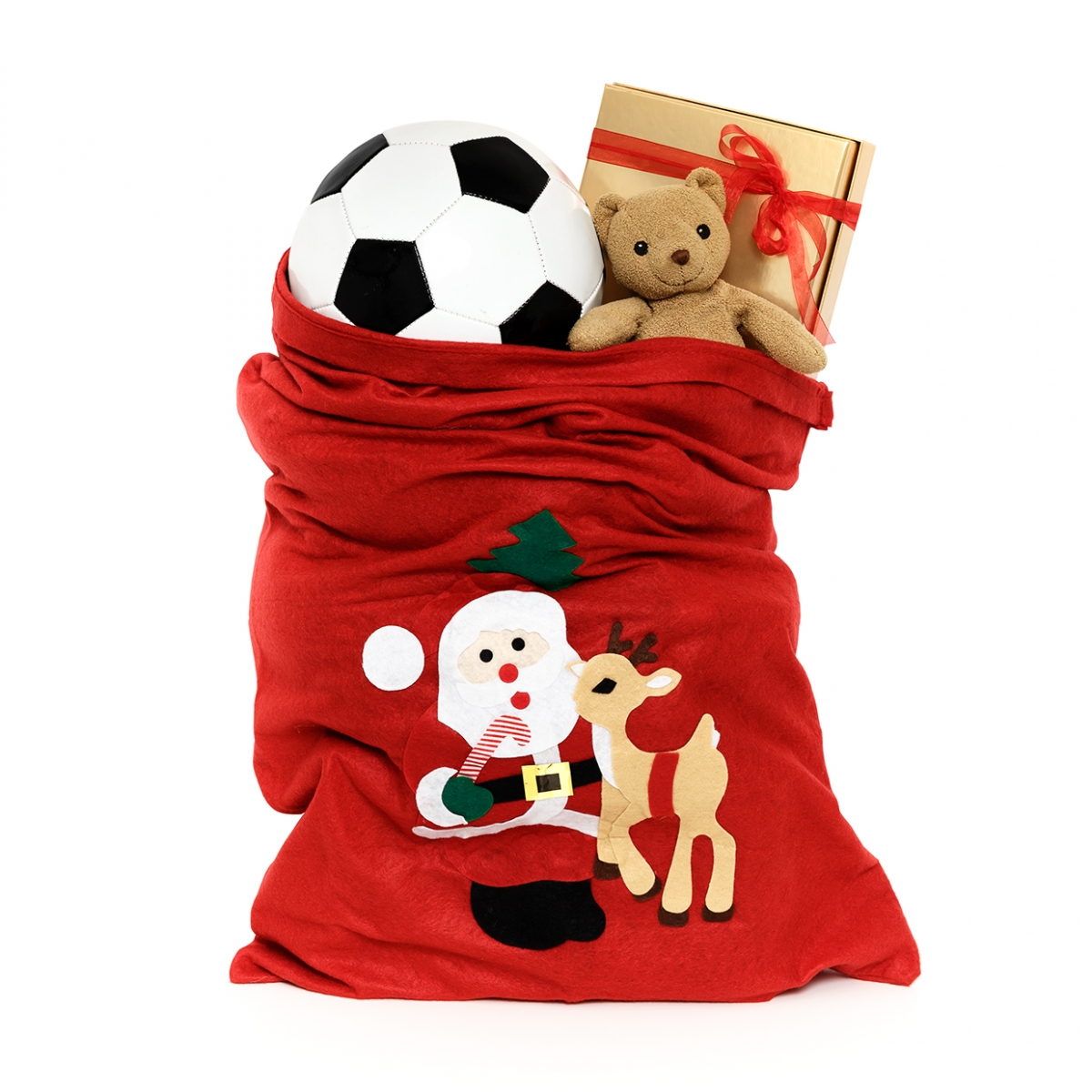 Imagen en la que se ve un saco con juguetes