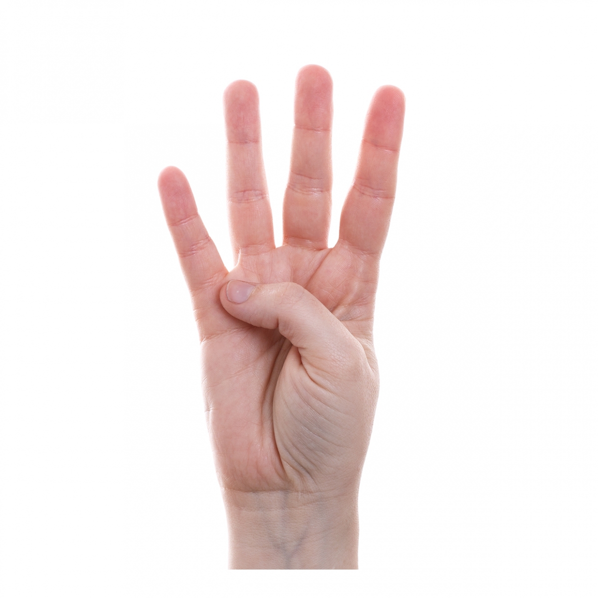 Imagen que representa el número cuatro