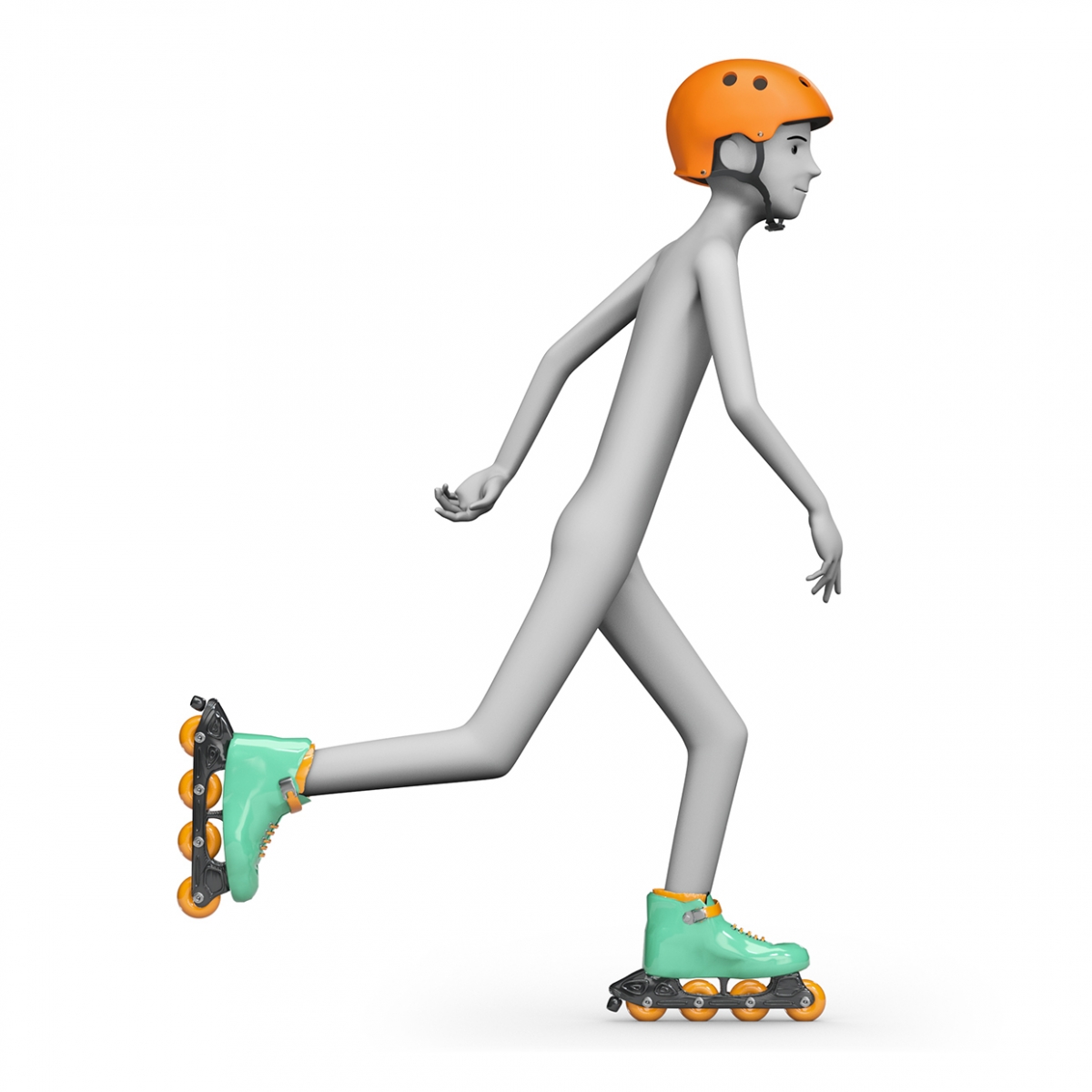 Imagen en la que se ve a una persona patinando con patines