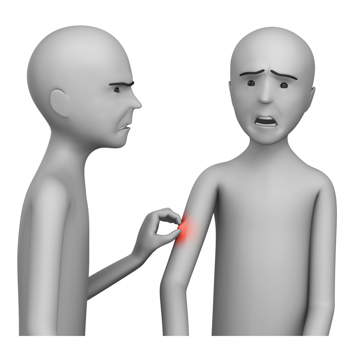 Imagen del verbo pellizcar