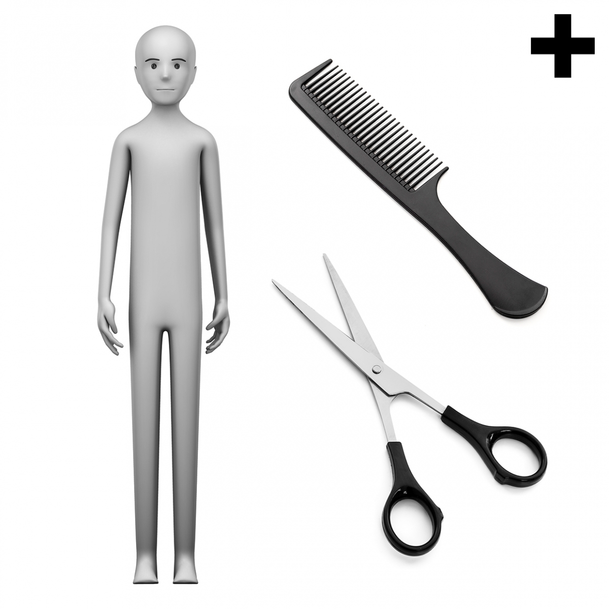 Imagen en la que se ve el plural del concepto peluquero