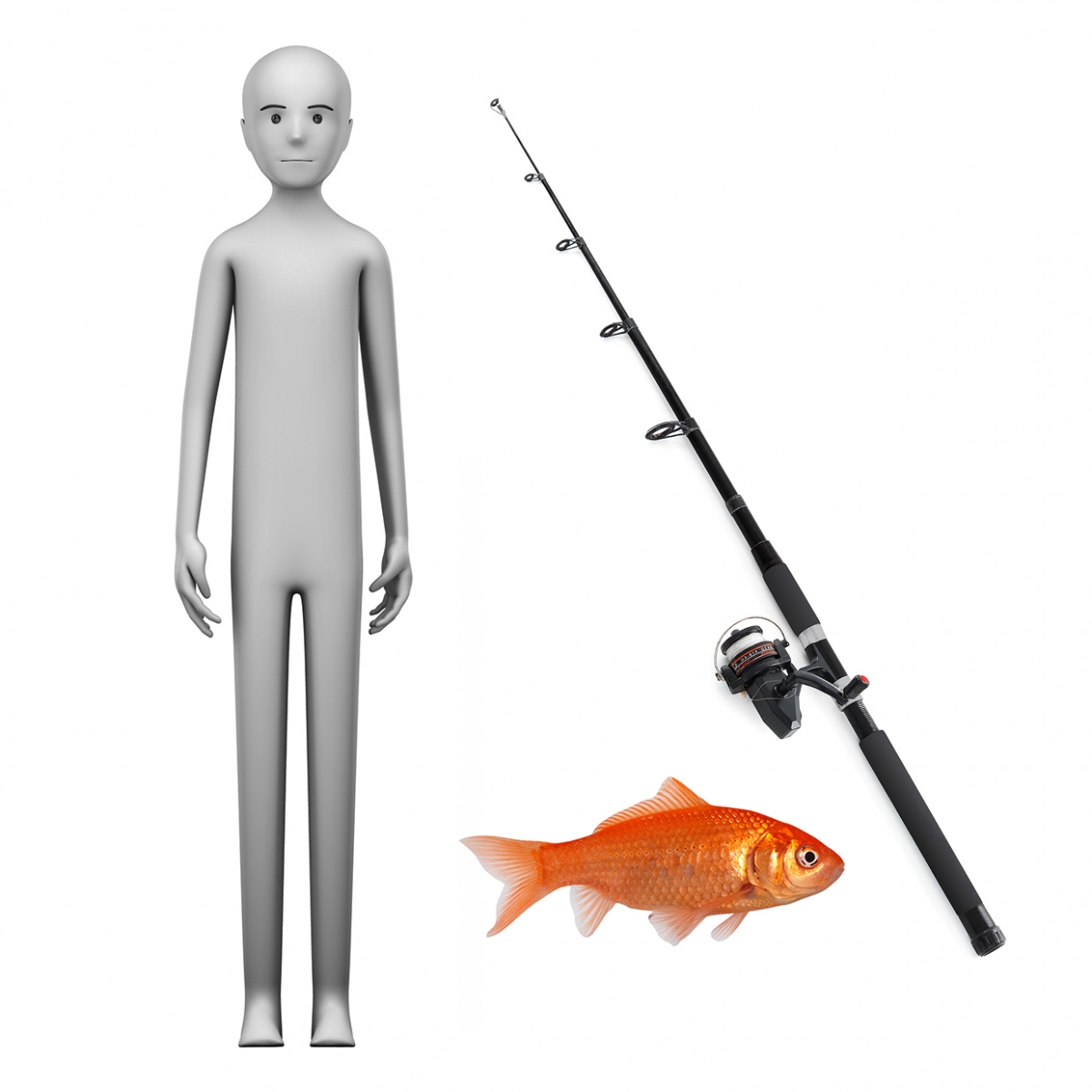 Imagen en la que se ve el concepto de pescador o pescadora