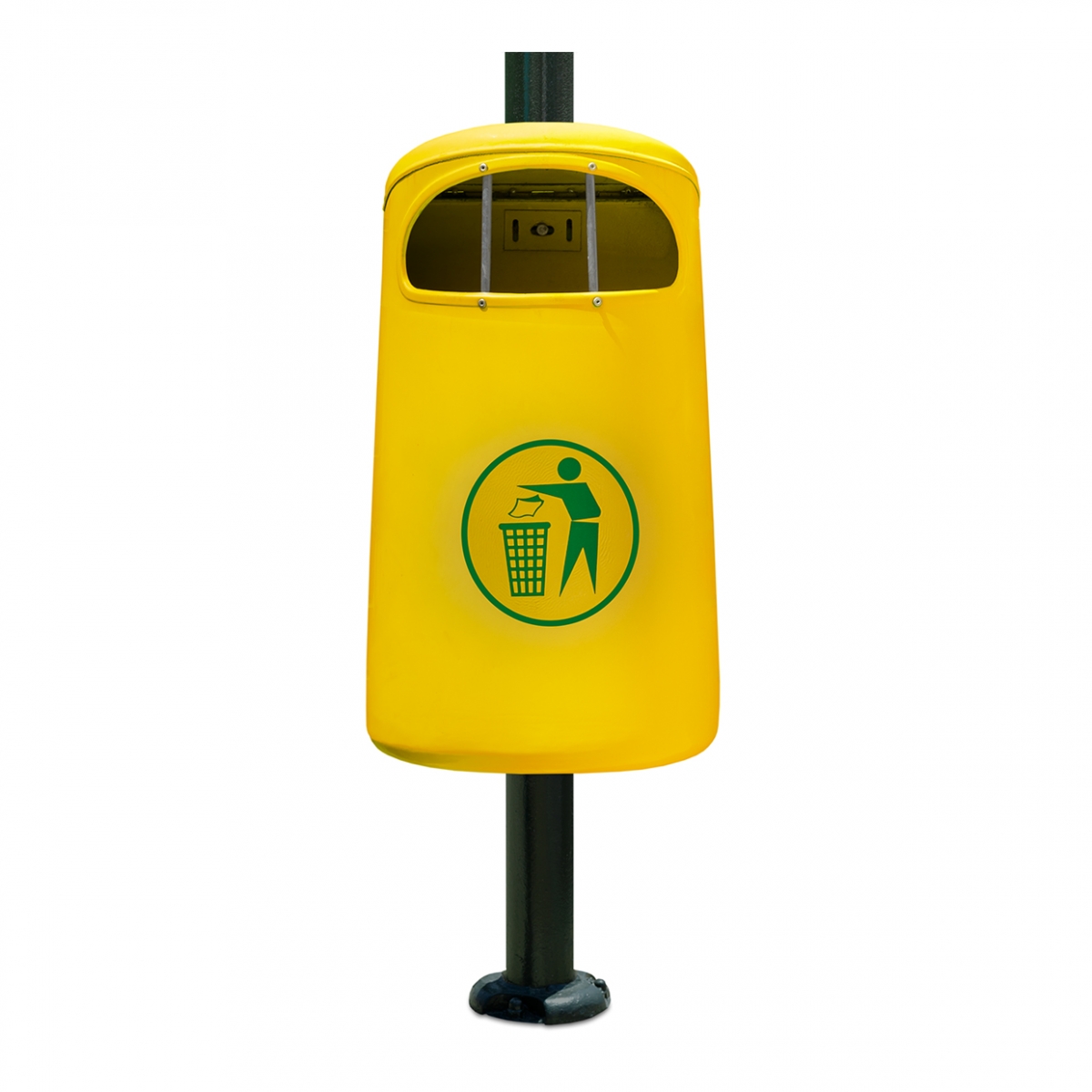 Imagen en la que se ve una papelera de la calle