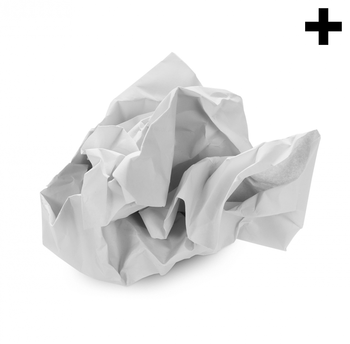 Imagen en la que se ve el plural del concepto papel arrugado