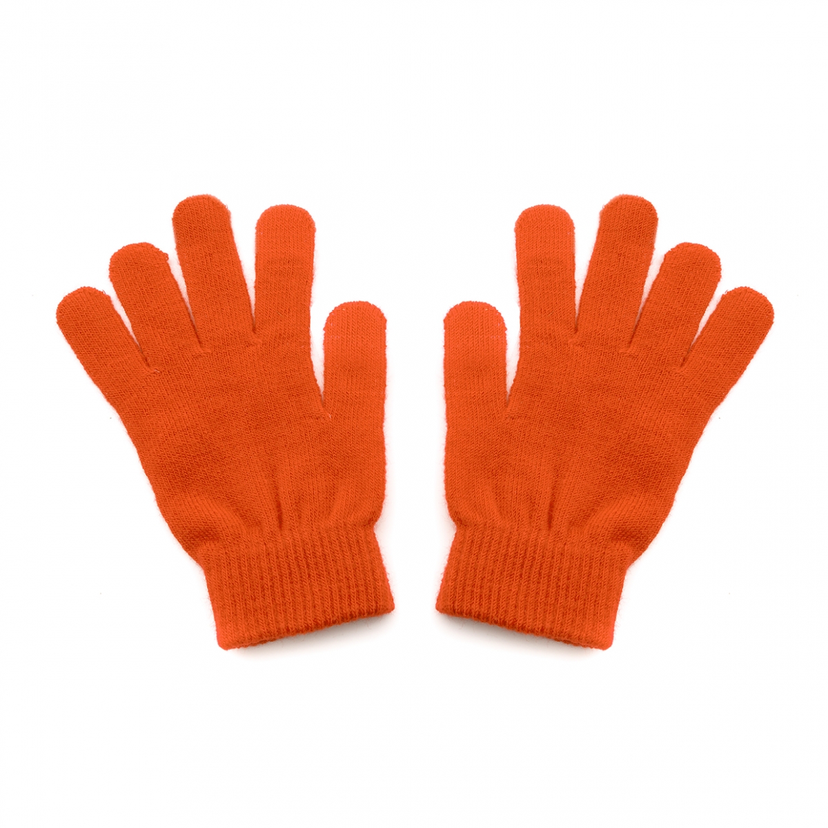 Imagen en la que se ve un par de guantes de color naranja