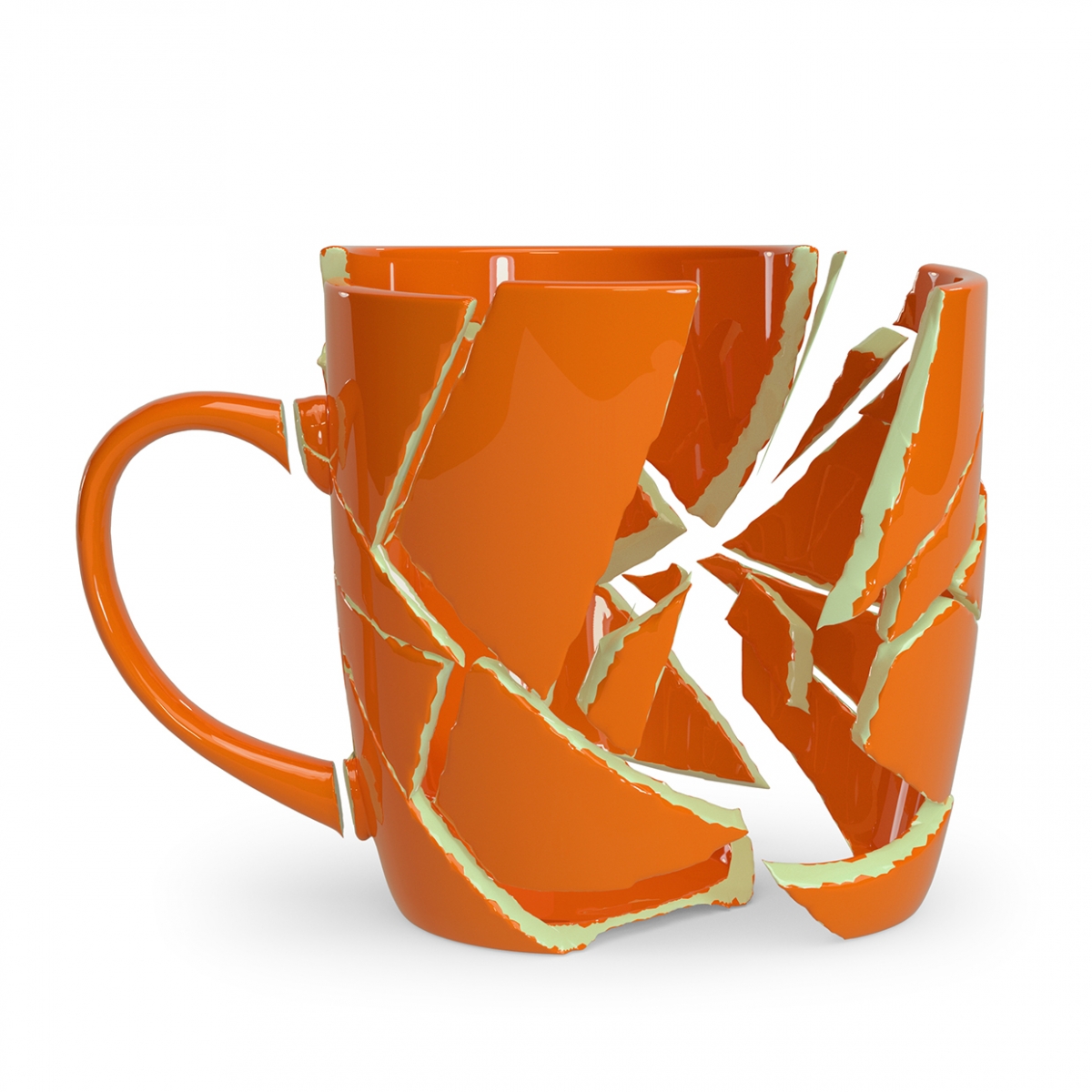 Imagen en la que se ve una taza rota