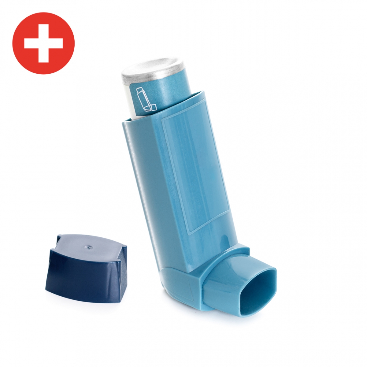 Imagen en la que se ve un inhalador