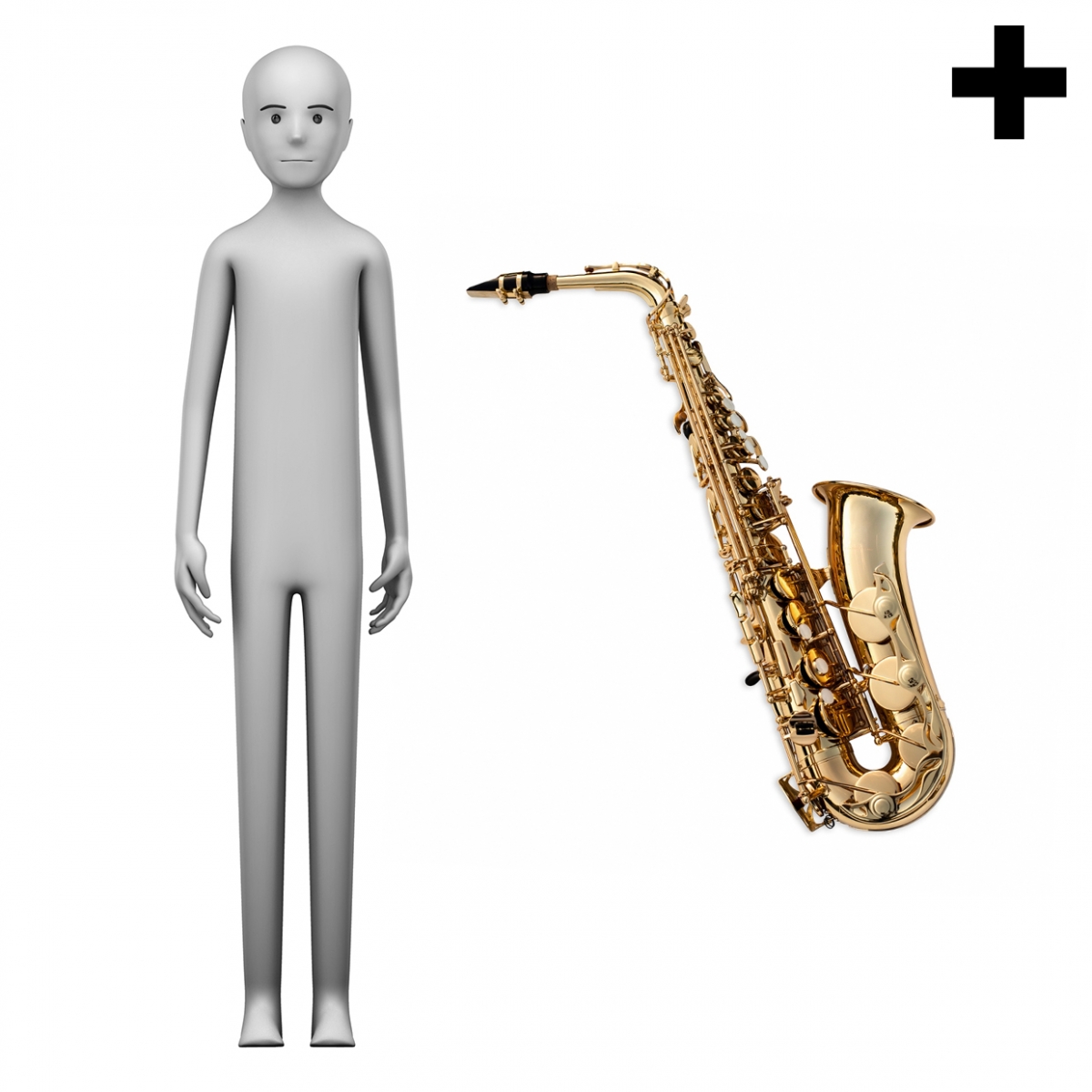 Imagen en la que se ve el plural del concepto saxofonista