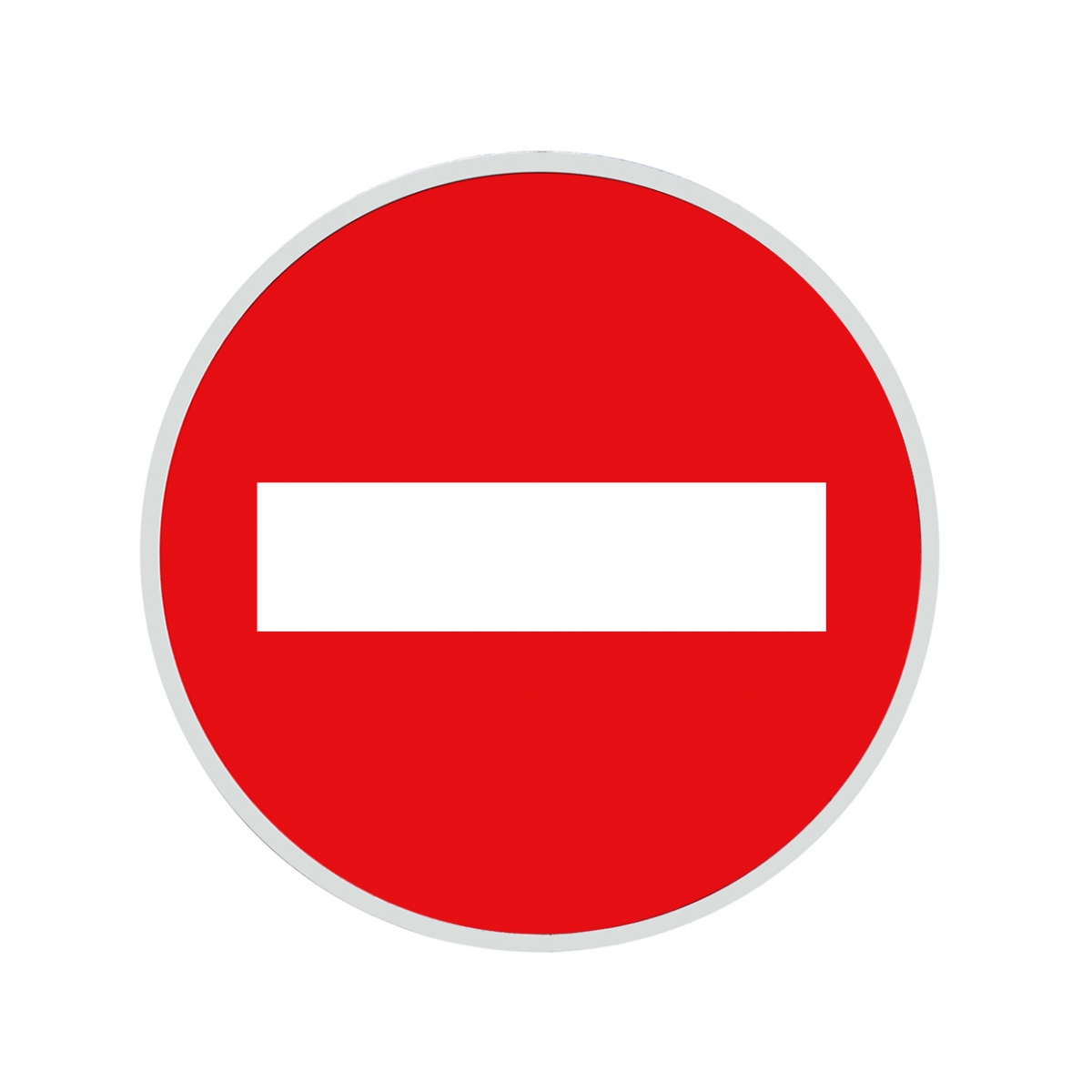 Imagen en la que se ve una señal de entrada prohibida