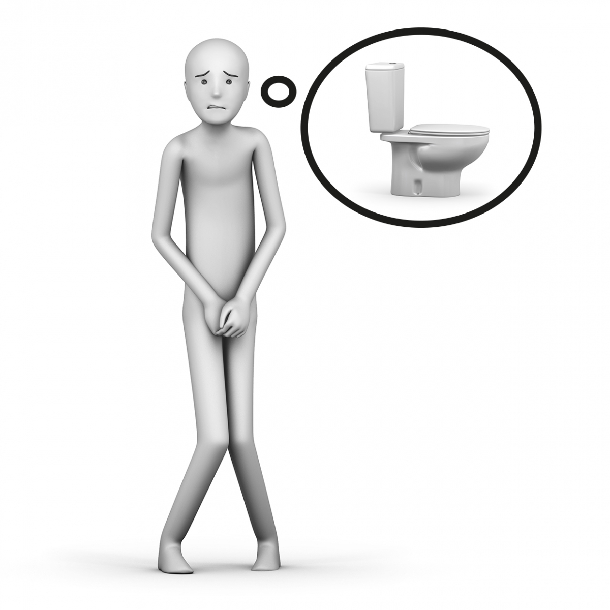 Imagen de la acción tener ganas de hacer pis