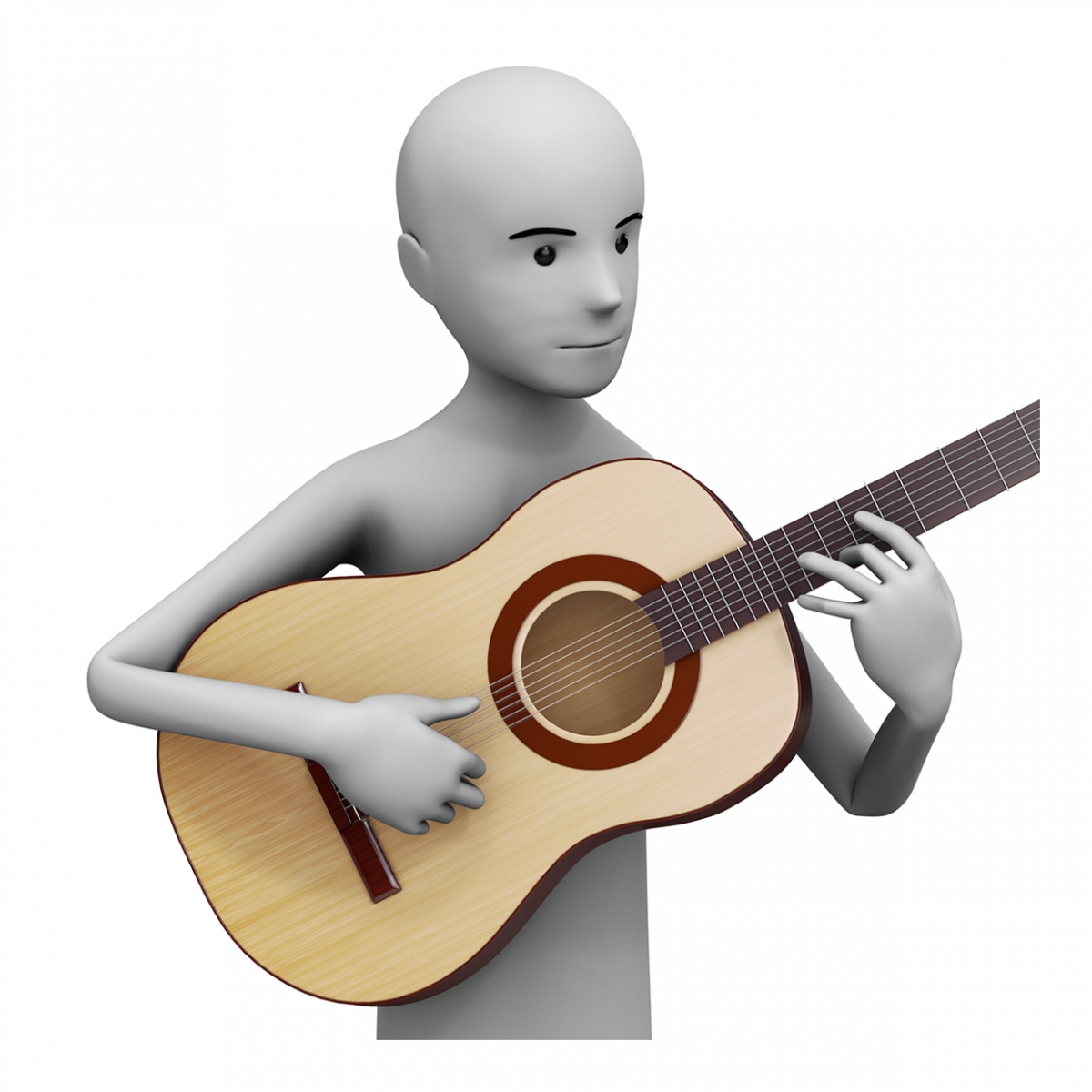 Imagen del verbo tocar la guitarra