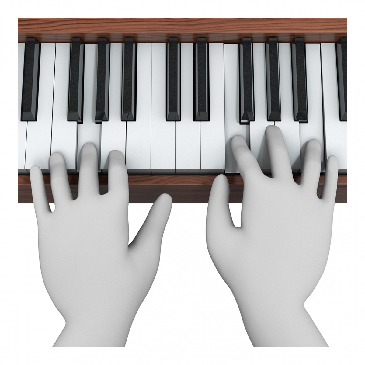 Imagen del verbo tocar el piano
