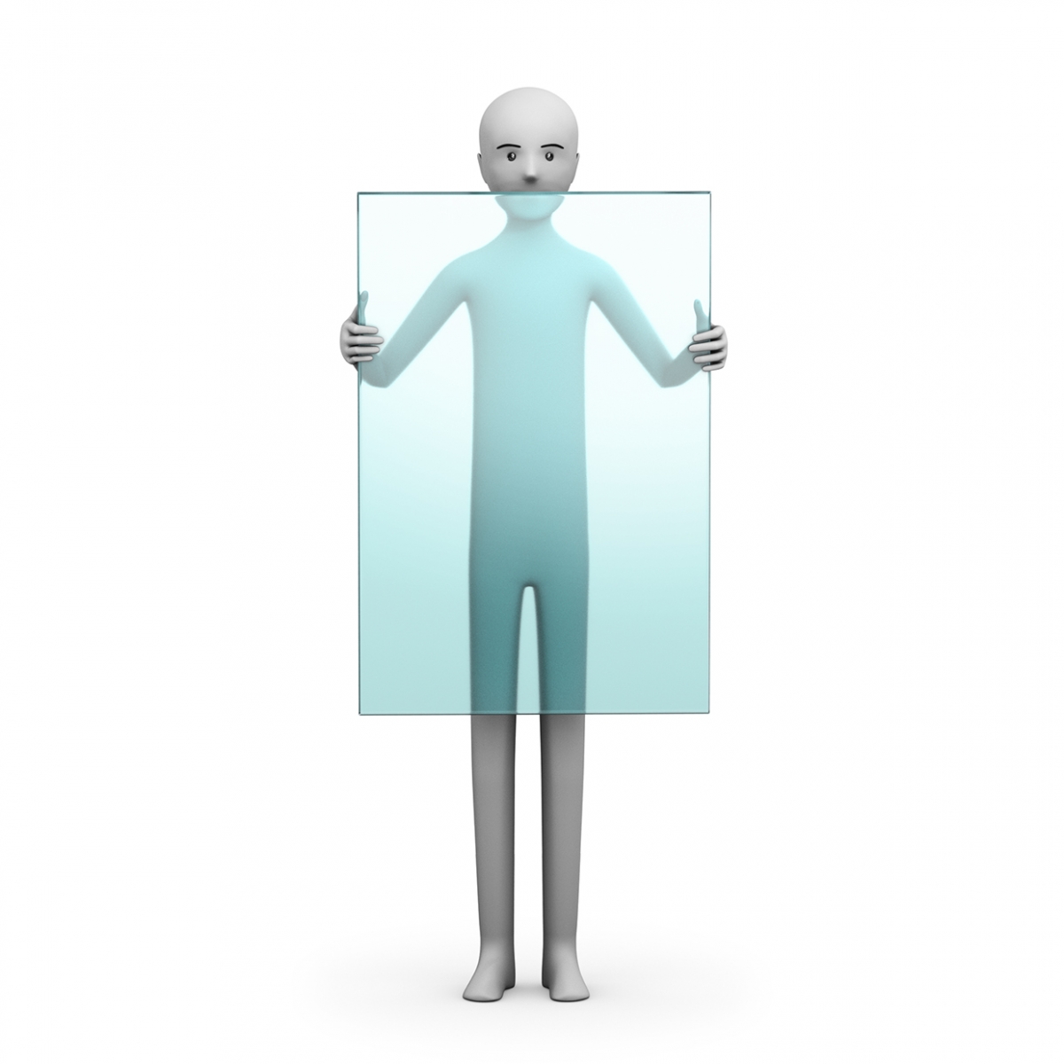 Imagen en la que se ve un objeto transparente