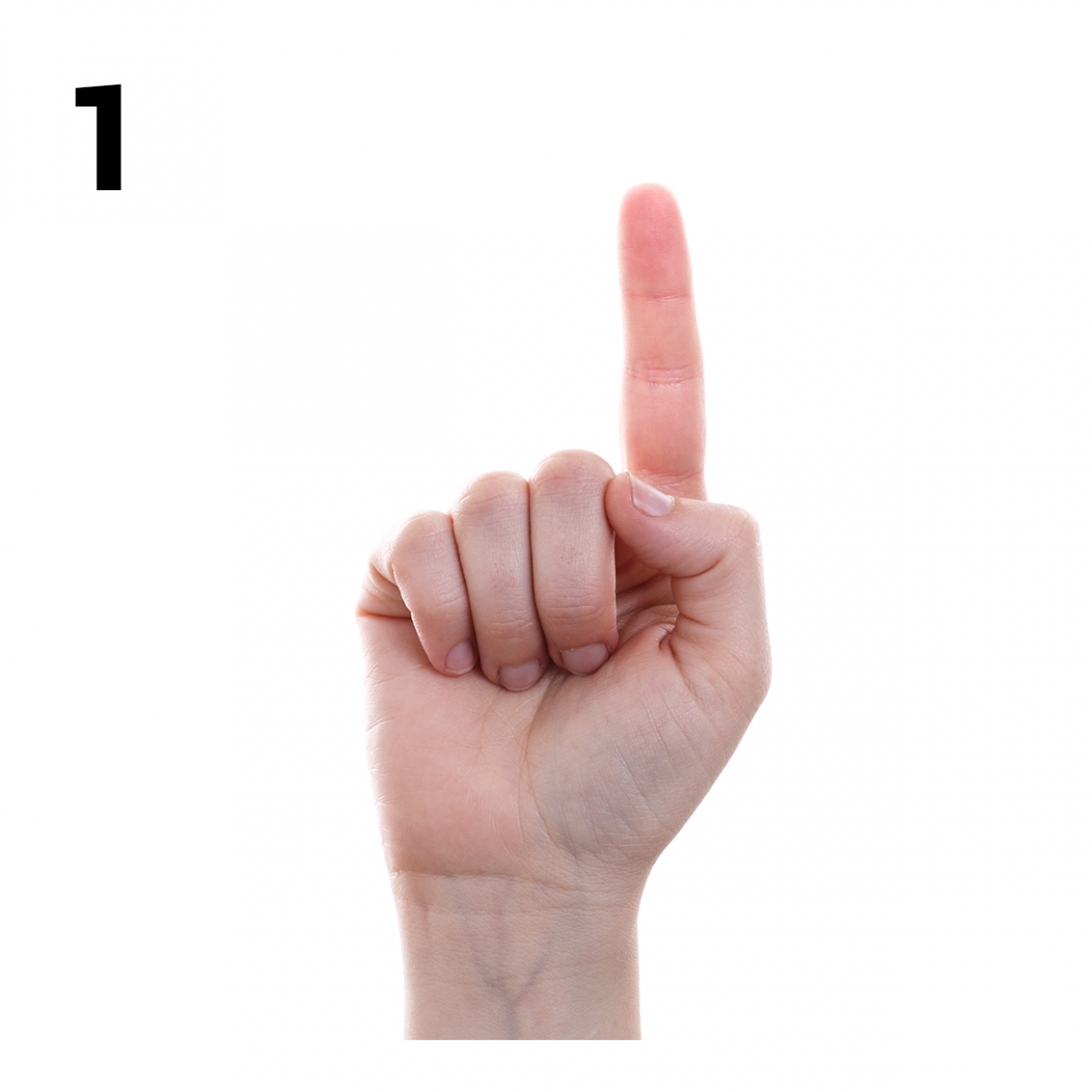 Imagen en la que se representa el número uno