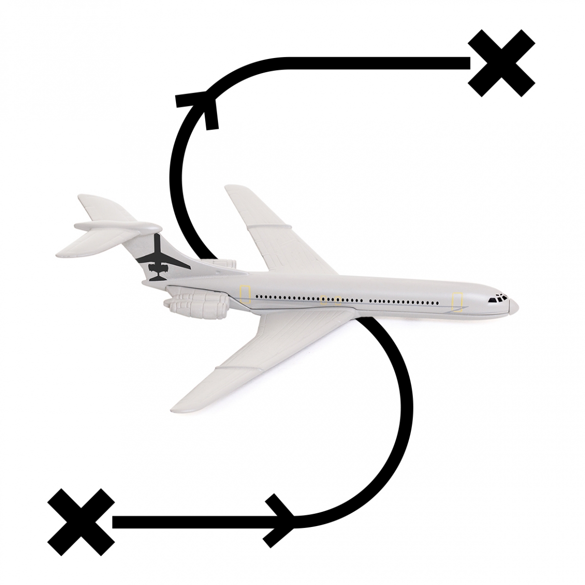 Imagen en la que se ve el concepto viajar en avión