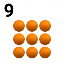 Imagen en la que se representa el número nueve