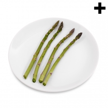 Imagen en la que se ve el plural del concepto espárragos verdes