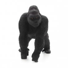 Imagen en la que se ve un gorila en perspectiva frontal