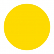 Imagen en la que se ve un círculo de color amarillo