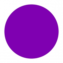 Imagen en la que se ve un círculo de color morado