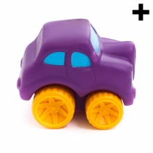 Imagen en la que se ve un coche de juguete infantil