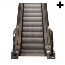 Imagen en la que se ve el plural del concepto escalera mecánica