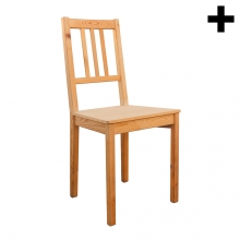 Imagen en la que se ve una silla de madera