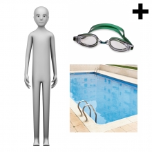Imagen en la que se ve el plural del concepto nadador o nadadora