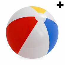 Imagen en la que se ve el plural del concepto pelota de playa